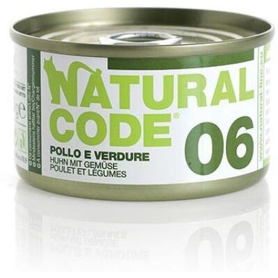 Natural Code Cat Adult 06 Pollo e Verdure 85 g Natural Code Cat Adult 06 Pollo e Verdure 85 g