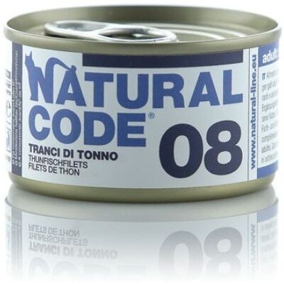 Natural Code Cat Adult 08 Tranci di Tonno 85 g Natural Code Cat Adult 08 Tranci di Tonno 85 g