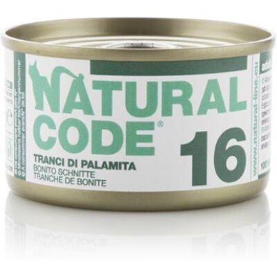 Natural Code Cat Adult 16 Carne Bianca di Palamita 85g Natural Code Cat Adult 16 Carne Bianca di Palamita 85g