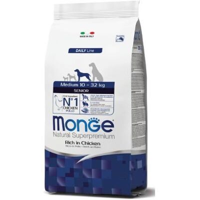 Monge Dog Natural Superpremium Senior Medium Ricco di Pollo 3kg Monge Dog Natural Superpremium Senior Medium Ricco di Pollo 3kg