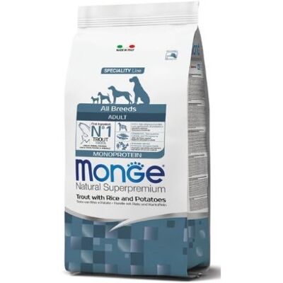 Cibo secco per cani adulti trota, riso e patate - 2,5 Kg Cibo secco per cani adulti trota, riso e patate - 2,5 Kg