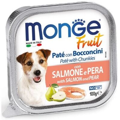 Cibo per cani Salmone e Pera Monge - 100 g Cibo per cani Salmone e Pera Monge - 100 g