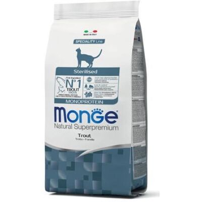 Monge Cat Natural Superpremium Adult Sterilised Monoproteico Trota 400 g Monge Cat Natural Superpremium Adult Sterilised Monoproteico Trota 400 g