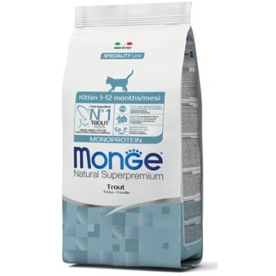 Alimento per gattini Monge Natural Superpremium Trota - 400g Alimento per gattini Monge Natural Superpremium Trota - 400g