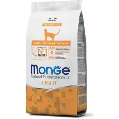 Cibo per gatti Light Tacchino - Monge, 1,5kg Cibo per gatti Light Tacchino - Monge, 1,5kg