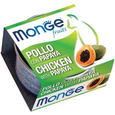 Monge Cat Fruit Pollo con Papaya Lattina 80 g Monge Cat Fruit Pollo con Papaya Lattina 80 g