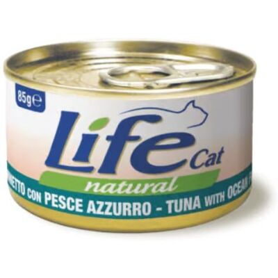 LIFECAT Cibo Naturale per Gatti - 85g - Pesce & Tonno LIFECAT Cibo Naturale per Gatti - 85g - Pesce & Tonno