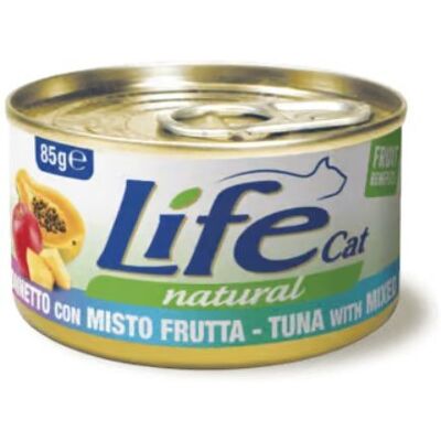LIFECAT Cibo Naturale per Gatti - 85g Tonno & Frutta LIFECAT Cibo Naturale per Gatti - 85g Tonno & Frutta