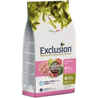 Exclusion Dog Mediterraneo Puppy Small Pollo 2kg Exclusion Dog Mediterraneo Puppy Small Pollo 2kg