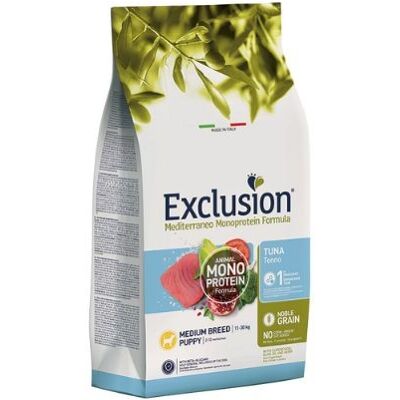 Exclusion Dog Mediterraneo Puppy Junior Medium Tonno 12 kg Exclusion Dog Mediterraneo Puppy Junior Medium Tonno 12 kg
