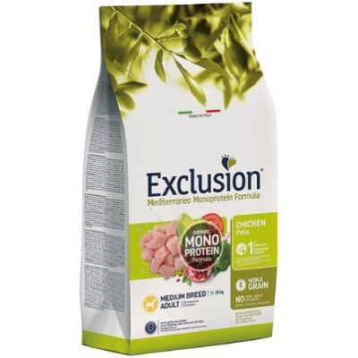 Exclusion Dog Mediterraneo Adult Medium Pollo 3kg Exclusion Dog Mediterraneo Adult Medium Pollo 3kg