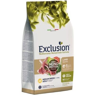 Exclusion Dog Mediterraneo Adult Medium Agnello 12kg Exclusion Dog Mediterraneo Adult Medium Agnello 12kg