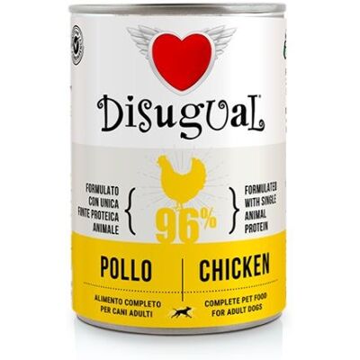 Disugual Pets Cibo Umido Monoproteico - Pollo 400g Disugual Pets Cibo Umido Monoproteico - Pollo 400g