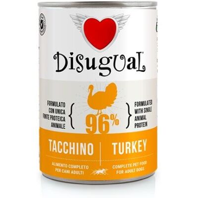 Disugual Cibo Umido Tacchino per Cani Disugual Cibo Umido Tacchino per Cani