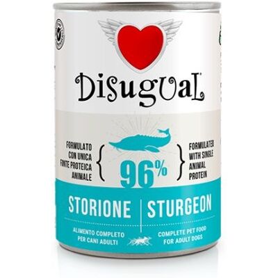 Disugual Disugual Storione Monoproteico Cibo per Cani - Alimento Umido 400g Disugual Disugual Storione Monoproteico Cibo per Cani - Alimento Umido 400g