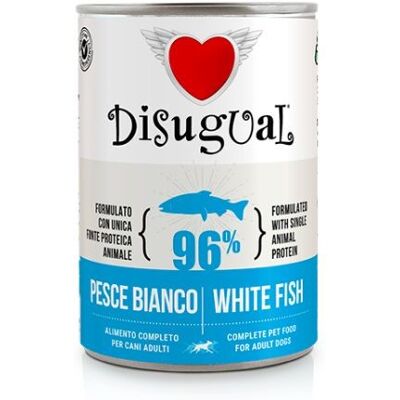 Disugual Disugual Pesce Bianco Cibo per Cani Adulti - Grain Free 400g Disugual Disugual Pesce Bianco Cibo per Cani Adulti - Grain Free 400g