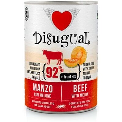 Cibo per cani - Manzo e Melone cibo umido per adulti - 400 g Cibo per cani - Manzo e Melone cibo umido per adulti - 400 g