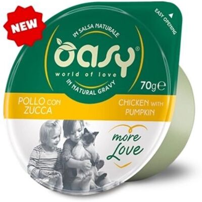 Oasy Gatto More Love in Cup Pollo e Zucca - Cibo per gatti Oasy Gatto More Love in Cup Pollo e Zucca - Cibo per gatti