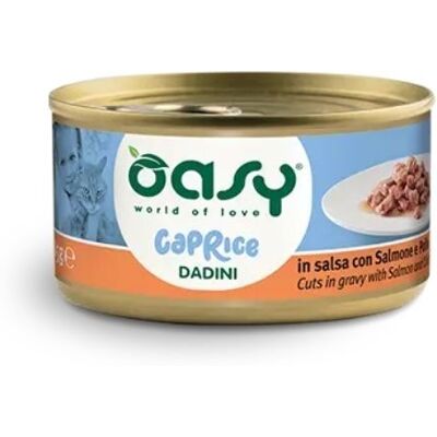 Oasy Cat Caprice Dadini in Salsa - Cibo umido per gatti adulti Oasy Cat Caprice Dadini in Salsa - Cibo umido per gatti adulti