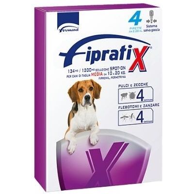 Formavet FipratiX 4 Fiale Spot-On per Cani fino da 10 a 20Kg Formavet FipratiX 4 Fiale Spot-On per Cani fino da 10 a 20Kg
