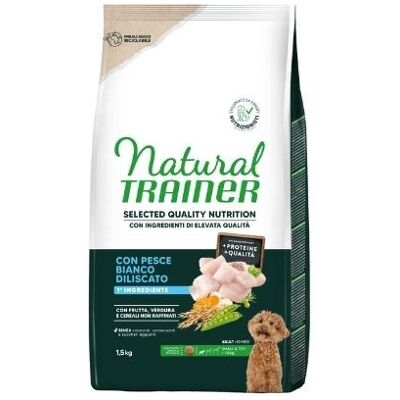 Natural Trainer Selected Quality Cane Small & Toy con Pesce Bianco - Cibo per cani Natural Trainer Selected Quality Cane Small & Toy con Pesce Bianco - Cibo per cani