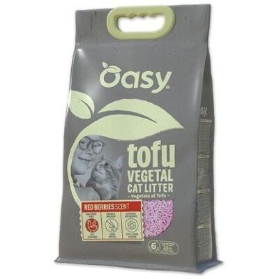Oasy Pure Lettiera Vegetale per Gatti Biodegradabile con Tofu Profumata ai Frutti Rossi 6L Oasy Pure Lettiera Vegetale per Gatti Biodegradabile con Tofu Profumata ai Frutti Rossi 6L