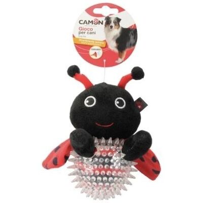 Camon Gioco per Cani a Forma di Coccinella, Farfalla e Ape in Poliestere e TPR con Squeaker Diametro 16cm Camon Gioco per Cani a Forma di Coccinella, Farfalla e Ape in Poliestere e TPR con Squeaker Diametro 16cm
