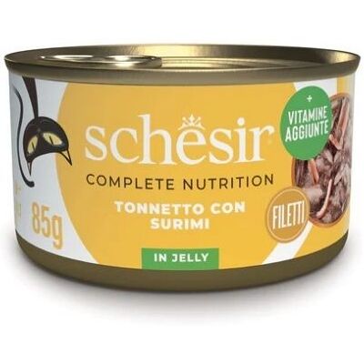 Cibo per gatti Schesir tonno con surimi in gelatina - 85 g Cibo per gatti Schesir tonno con surimi in gelatina - 85 g