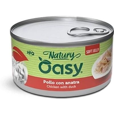 Oasy Natury Gatto Pollo con Anatra in Jelly 150g Oasy Natury Gatto Pollo con Anatra in Jelly 150g