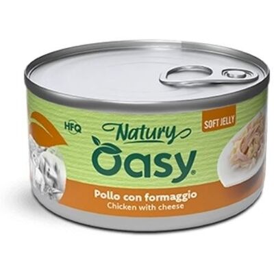 Oasy Natury Gatto Pollo con Formaggio in Jelly 85g Oasy Natury Gatto Pollo con Formaggio in Jelly 85g