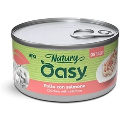 Oasy Natury Gatto Pollo con Salmone in Jelly 85g Oasy Natury Gatto Pollo con Salmone in Jelly 85g