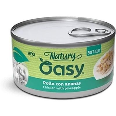 Oasy Natury Gatto Pollo con Ananas in Jelly 85g Oasy Natury Gatto Pollo con Ananas in Jelly 85g