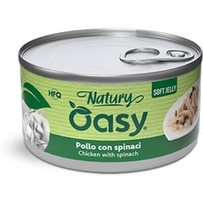 Oasy Natury Gatto Pollo con Spinaci in Jelly 85g Oasy Natury Gatto Pollo con Spinaci in Jelly 85g