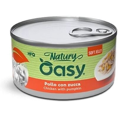 Oasy Natury Gatto Pollo con Zucca in Jelly 85g Oasy Natury Gatto Pollo con Zucca in Jelly 85g