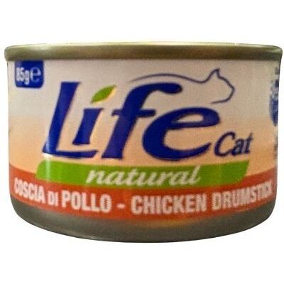 LIFECAT Cibo Naturale per Gatti - Coscia di Pollo 85g LIFECAT Cibo Naturale per Gatti - Coscia di Pollo 85g