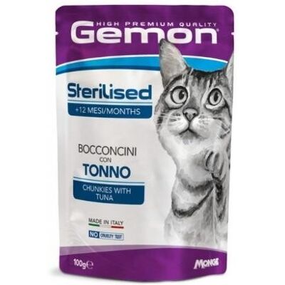Gemon Cibo Umido - Gatti Sterilizzati - Tonno e Pesce Gemon Cibo Umido - Gatti Sterilizzati - Tonno e Pesce