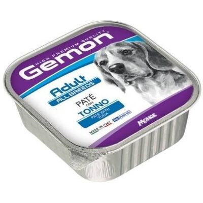 GEMON - Dog Adult All Breeds Vaschetta Multipack 24x150G - Tonno - 24x150G - Dog Food GEMON - Dog Adult All Breeds Vaschetta Multipack 24x150G - Tonno - 24x150G - Dog Food