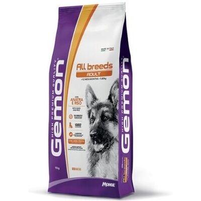 Gemon Cane Secco Adult All Breed Anatra e Riso 15kg Gemon Cane Secco Adult All Breed Anatra e Riso 15kg