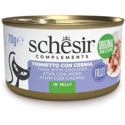 Schesir Cat Tonnetto con Nasello in Gelatina Lattina 70 gr Schesir Cat Tonnetto con Nasello in Gelatina Lattina 70 gr