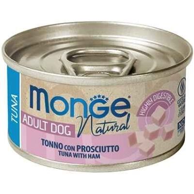Monge Dog Natural Tonnetto Striato con Prosciutto Lattina 90g Monge Dog Natural Tonnetto Striato con Prosciutto Lattina 90g