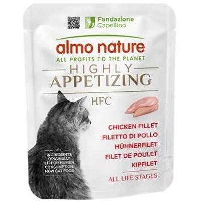 Almo Nature HFC Gatto Highly Appetizing Filetto di Pollo 50g Almo Nature HFC Gatto Highly Appetizing Filetto di Pollo 50g