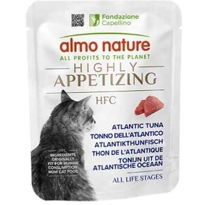 Almo Nature HFC Gatto Highly Appetizing Tonno dell' Atlantico 50g Almo Nature HFC Gatto Highly Appetizing Tonno dell' Atlantico 50g