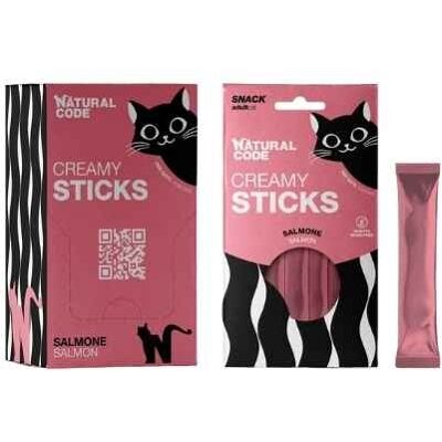 Natural Code Gatto Creamy Snack Salmone 4x14g Natural Code Gatto Creamy Snack Salmone 4x14g
