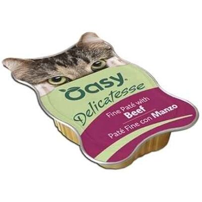 Oasy Cat Delicatesse Patè Fine con Manzo 85 g Oasy Cat Delicatesse Patè Fine con Manzo 85 g