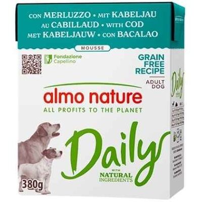 Almo Nature Dog Daily Umido con Merluzzo 380g Almo Nature Dog Daily Umido con Merluzzo 380g