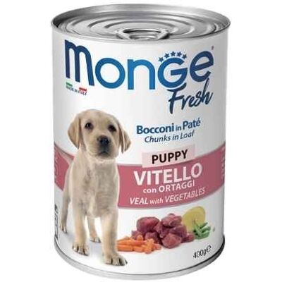 Monge Vitello e Verdure per Cani Cuccioli - Cibo per Cani - 0,4kg Monge Vitello e Verdure per Cani Cuccioli - Cibo per Cani - 0,4kg