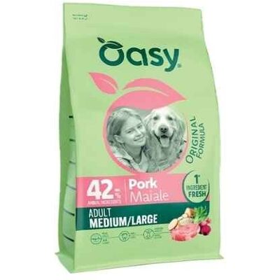 Oasy Dog Original Formula Adult Medium&Large Maiale 2kg Oasy Dog Original Formula Adult Medium&Large Maiale 2kg