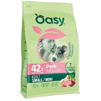 Oasy Dog Original Formula Adult Small&Mini Maiale 2kg Oasy Dog Original Formula Adult Small&Mini Maiale 2kg
