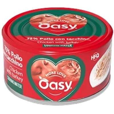 Oasy More Love Pollo Tacchino Cibo per Gatti - 70g Oasy More Love Pollo Tacchino Cibo per Gatti - 70g