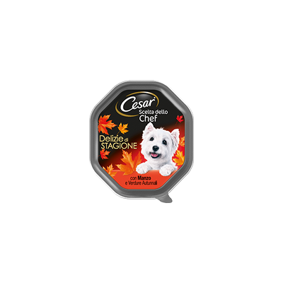 Cesar Cibo per Cani - Mini Adult con Manzo, Patate e Carote - Pasto completo Cesar Cibo per Cani - Mini Adult con Manzo, Patate e Carote - Pasto completo